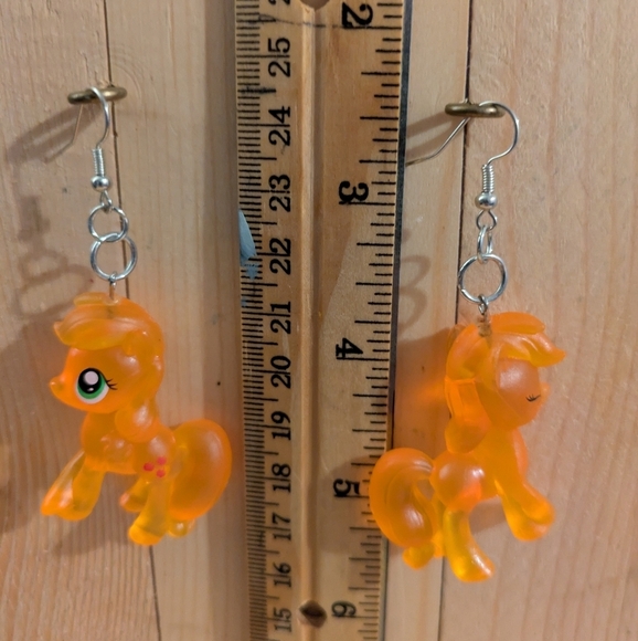 Orange Pony Earrings - Picture 1 of 4
